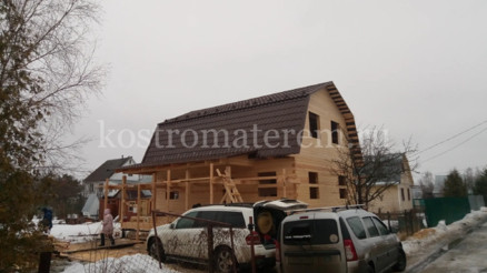 Строительство дома из бруса в п.им.Воровского Московская область