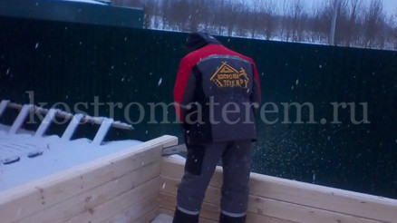Строительство дома из бруса 6х9 д. Шаховская
