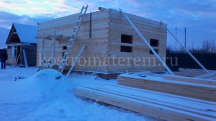 Строительство дома из бруса 6х9 д. Шаховская