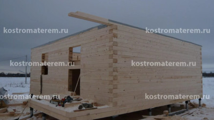 Строительство дома в д. Кузнечиха, проект ДБ-39