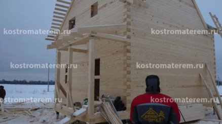 Строительство дома в д. Кузнечиха, проект ДБ-39