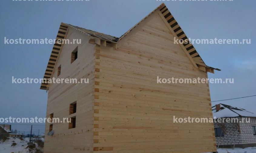 Строительство дома в д. Кузнечиха, проект ДБ-39