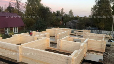 Строительство дома из клеенного бруса в п. Волга