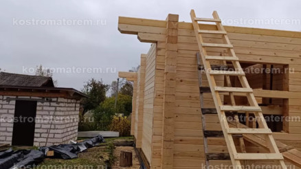 Строительство дома из клеенного бруса в п. Волга