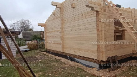 Строительство дома из клеенного бруса в п. Волга